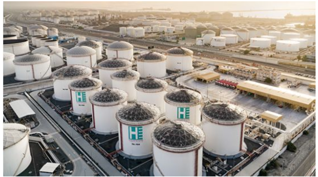 Horizon Terminals - Aerial tank farm view